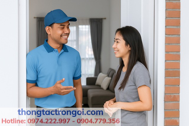 Kỹ thuật viên thông tắc Xuân Phương tư vấn hút hầm cầu miễn phí cho khách hàng
