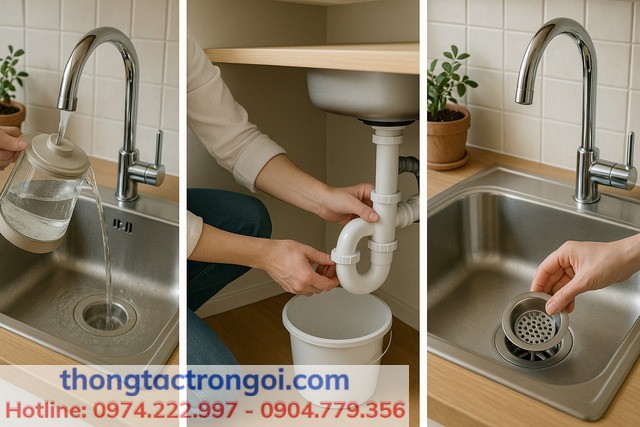 Thói quen đơn giản giúp đường ống thông thoáng và giảm nguy cơ tắc trở lại.