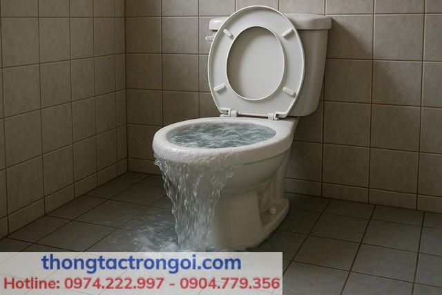 Nước trào ngược là tình huống khẩn cấp – không nên cố dùng bột nữa.