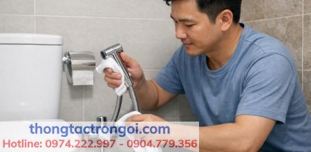 Lau khô rồi quan sát 1–2 phút để khoanh vùng chỗ rỉ.