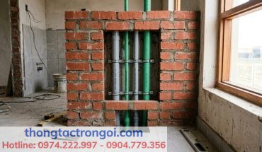 Sơ đồ thực tế bố trí các loại ống nước tiêu chuẩn bên trong hộp gen