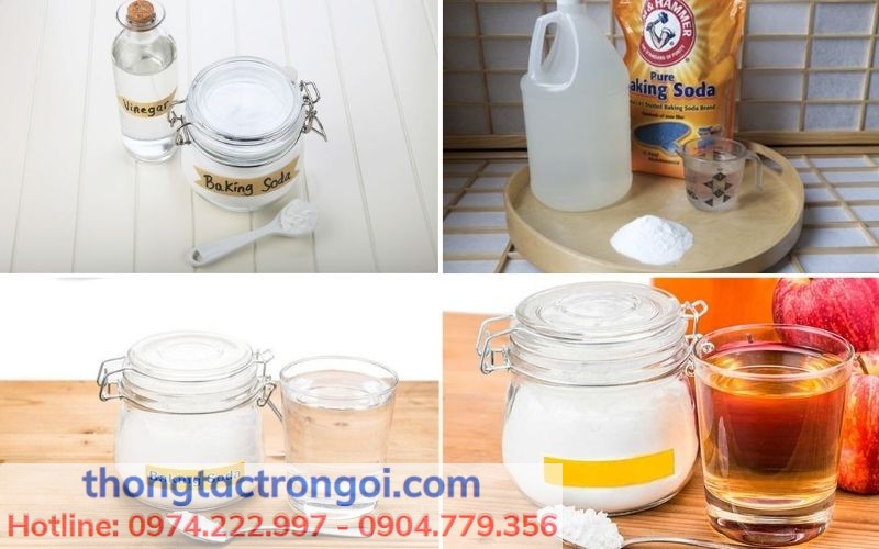 Hướng dẫn cách đổ hỗn hợp baking soda và giấm trắng để tự thông tắc cống thoát nước tại nhà an toàn